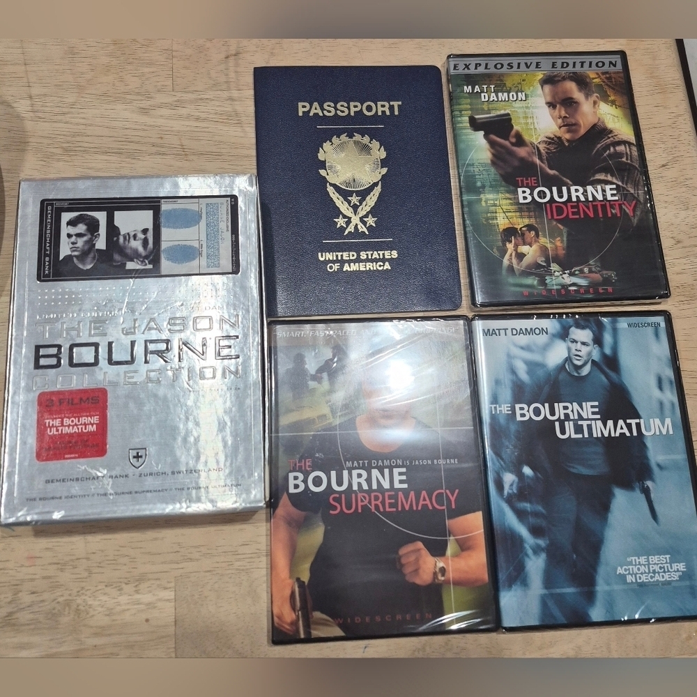 Bourne trilogy Identity Supremacy Ultimatum PG-13 action movies lot Of 3 DVDs - Picture 2 of 2